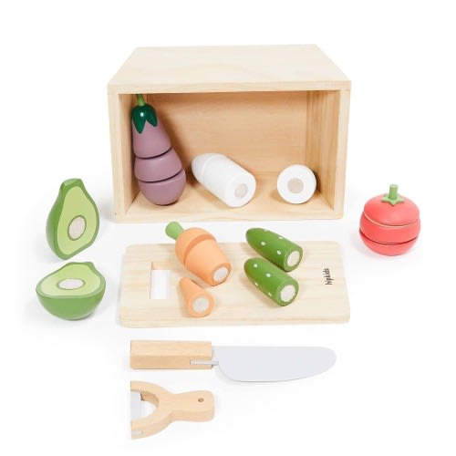 HipKids Play Vegetable Crate Set