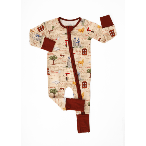 The Chronicles of Narnia® Bamboo Zippered Sleeper – Little Crowns & Capes
