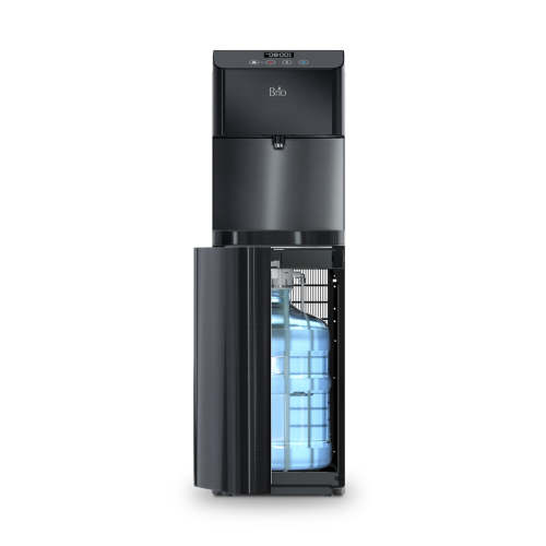 Self-Cleaning Black Stainless Bottom Load Water Cooler - Moderna Series