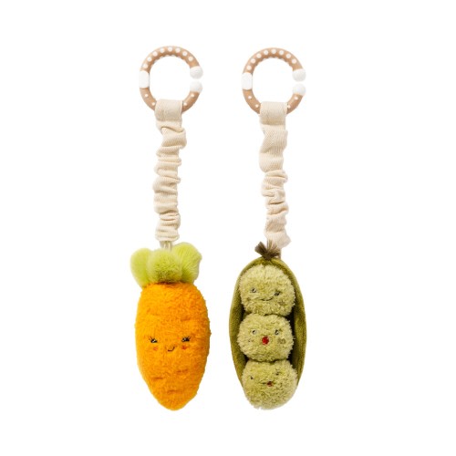 Living Textiles Mini Market Stroller Toys Carrot & Peas