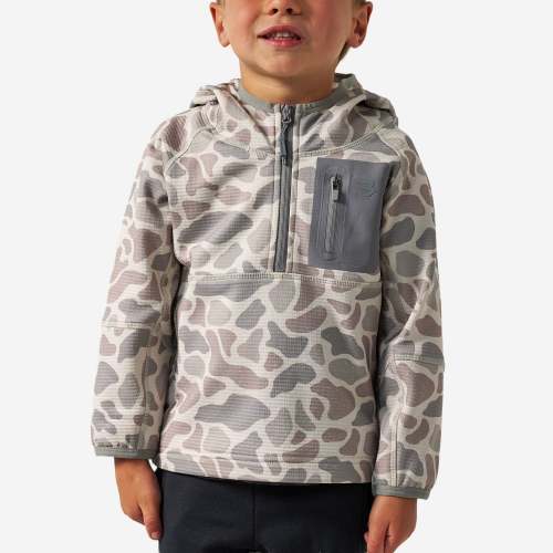 Youth Blaze Tech Quarter Zip - Deer Camo | BURLEBO