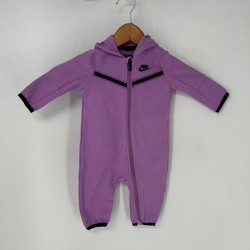 Nike Coverall Toddler 6 Months Purple Tech Fleece Baby Jumpsuit