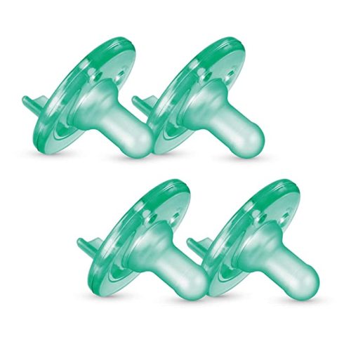 Philips AVENT Soothie Pacifier, 0-3 Months, Green, 4 Pack, SCF190/41