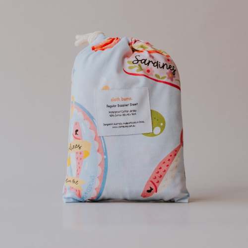 Regular Bassinet Waterproof Sheet - Riviera