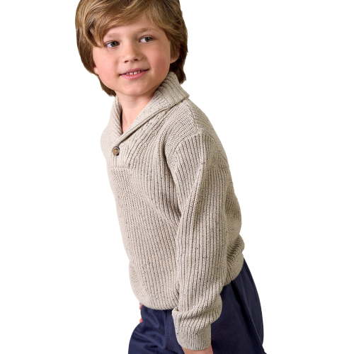 Modern Moments by Gerber Toddler Boy Shawl Collar Sweater, 12 Months - 5T