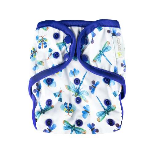 Infant Unbleached Prefold Trial Package with OsoCozy One Size Diaper Covers (7-15 lbs)