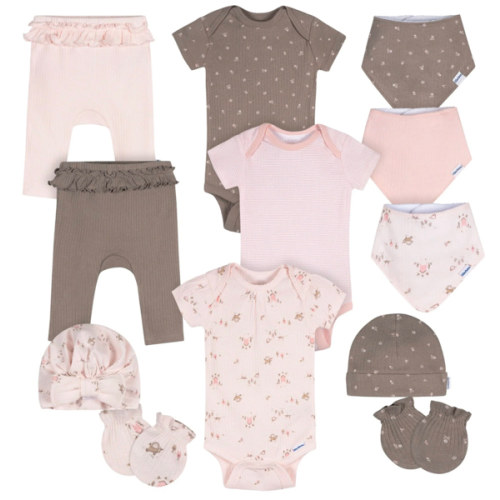 12-Piece Baby Girls Garden Everyday Basics Gift Set – Gerber Childrenswear