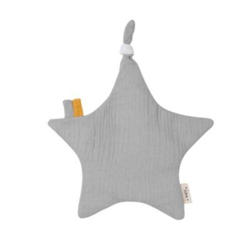 SARO Glacier Gray Sensory Crinkle Star: Modern & Stylish Sensory Toy for Baby