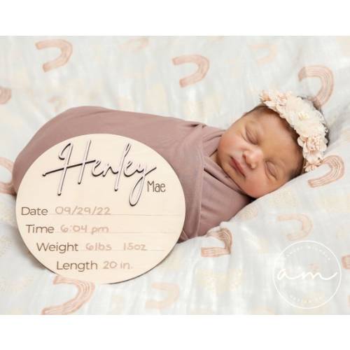 Baby Announcement Sign Birth Announcement Sign Hospital - Etsy