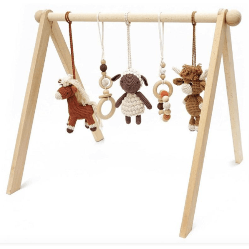Baby Activity Gym & Crochet Toys | Farm