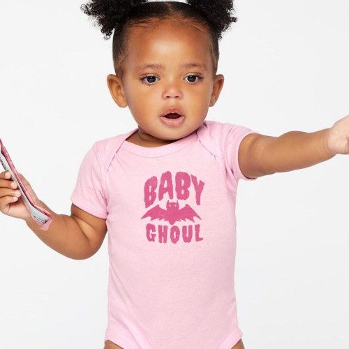 Baby Ghoul (Baby Girl) Infant onesie, cute bodysuit for spooky season, gifts for goth moms