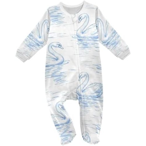 vvfelixl Simple Drawing Sun Baby Sleepers for Girl Boys Newborn Baby Play One-Piece Footies for 0-3 Months