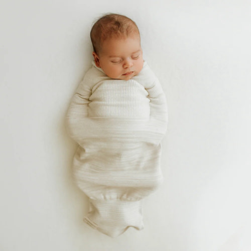 Bamboo Blend Beige Swaddle Sleep Sack – Swaddelini