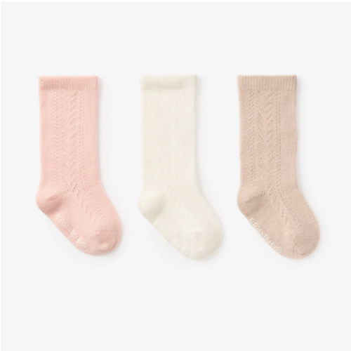Pointelle Knee Sock Set - 3PK – Elegant Baby