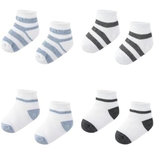 4 Pairs Unisex Baby Socks 0-18months Infant Boys Girls Ankle Socks New Born Practical Fashion Accessories