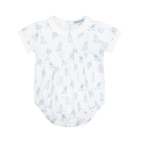 Blue Puppy Love Print Bubble