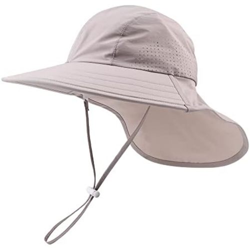 Toddler Summer Hat with Neck Flap Waterproof Kids Swim Hat Baby UV Protection Sun Hats Beach Cap for Boys Girls