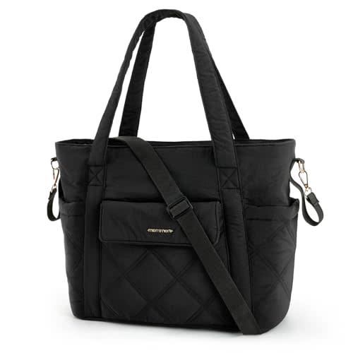 mommore Diaper Bag Tote Small Baby Bag with Insulated Pockets, Lightweight Mommy Tote with Stroller Straps, Nurse Gym Travel