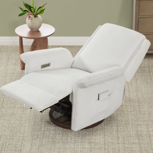Mila Power Swivel Nursery Glider Recliner