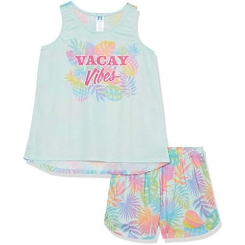 The Children's Place girls Sleeveless Tank Top and Short 2 Piece Pajama Set