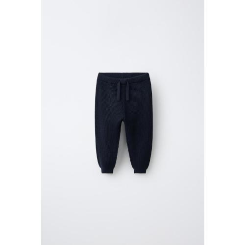 KNIT JOGGING PANTS - Blue | ZARA United States