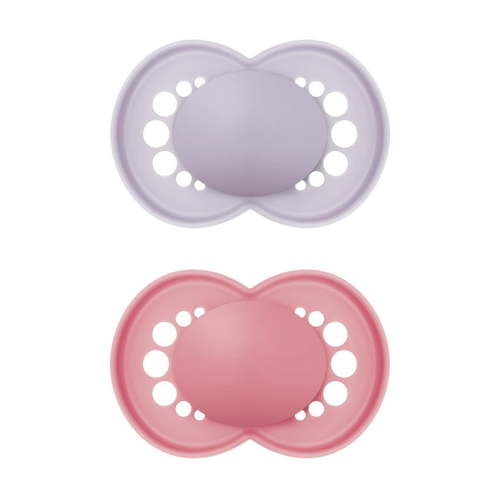 MAM Original Matte Pacifier, 16+ Months, Girl, 2 Pack