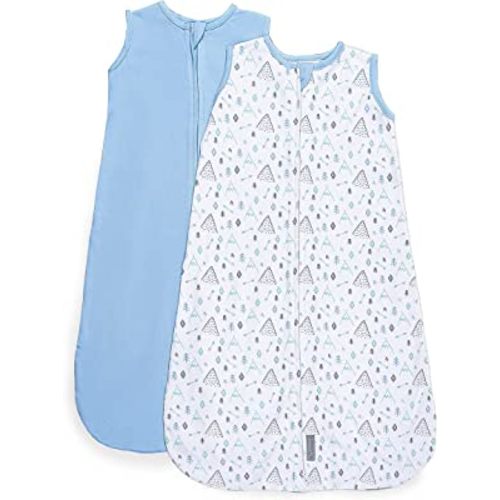 SwaddleMe by Ingenuity Night Sack Sleeper, For Ages 6-12 Months, 16-24 Pounds, Up to 30 Inches Long, 2-Pack Loose-fit Baby Swaddle Sack Wearable Blanket