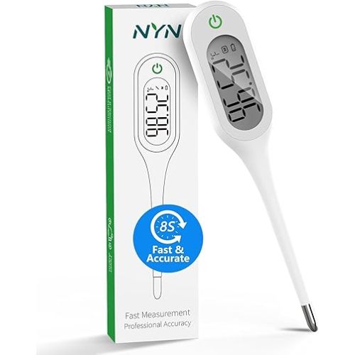 Rectal Thermometer for Babies with Fever Alarm, Safe & Accurate Digital Thermometer for Oral, Rectal or Underarm Use, Design for Baby, Kids & Adults, Recommended by Pediatricians