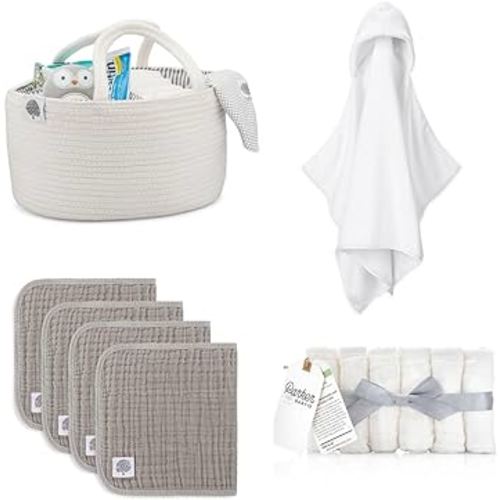 Parker Baby Bundle Gift Set - Baby Bath Care Gift Set - Essential for New Parents