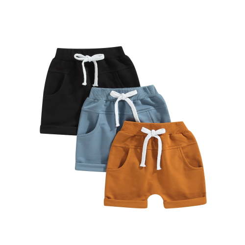 Hirigin 3-Pack Toddler Baby Boy Summer Sports Shorts Solid Drawstring Shorts Pants 6 12 18 Months 2T 3T Casual Clothes