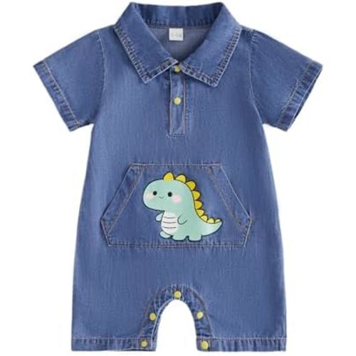 Summer Baby Boy Clothes Short Sleeve Romper Embroidery Baseball Newborn Onesie Infant One Piece Outfit