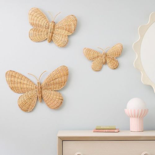 Butterfly Rattan Wall Art