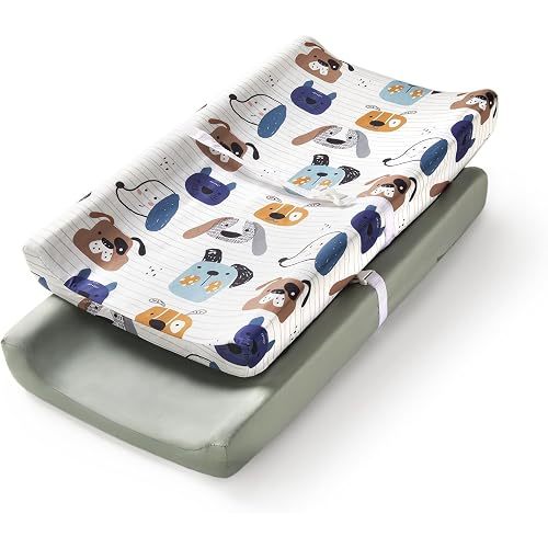 TILLYOU Changing Pad Cover Set - Puppy Land