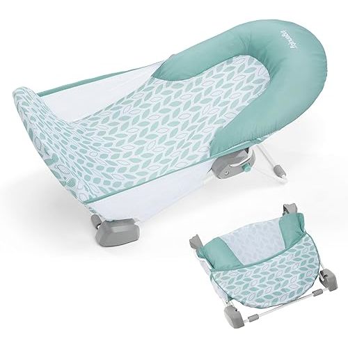 Ingenuity Foldaway 2-Position Bather, 2-Position Bath Support for Sink or Bathtub, for Ages 0-6 Months, Up to 20 Pounds