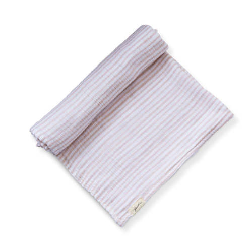 Striped Swaddle in Stripes Away Petal | Over The Moon