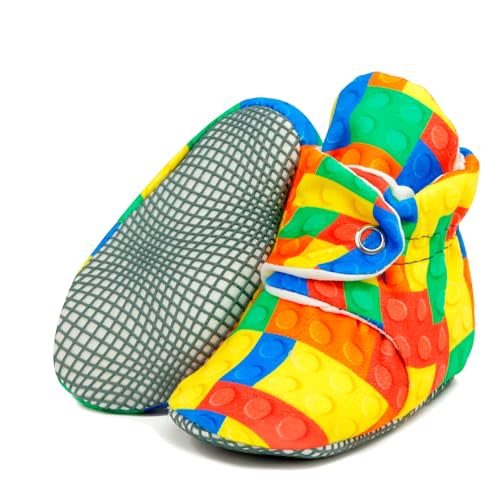 Ella Bonna Baby Booties Organic Cotton Muslin Newborn Baby Slippers Baby Boy Booties, Infant Girl Booties, 6-12 months, 0-6 Months, 12-18 Months, 0-3 Months, 18-24 Months, Toddler Shoes