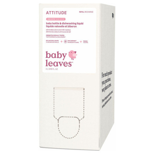 ATTITUDE Bulk To Go Baby Bottle & Dishwashing Liquid Fragrance Free