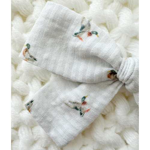 Mallard Duck Nylon Baby Bow Headband Fall Girl Bow Baby Girl Headband Duck Baby Bow Soft Newborn Bow Baby Bow Mallard Duck Newborn Girl Gift
