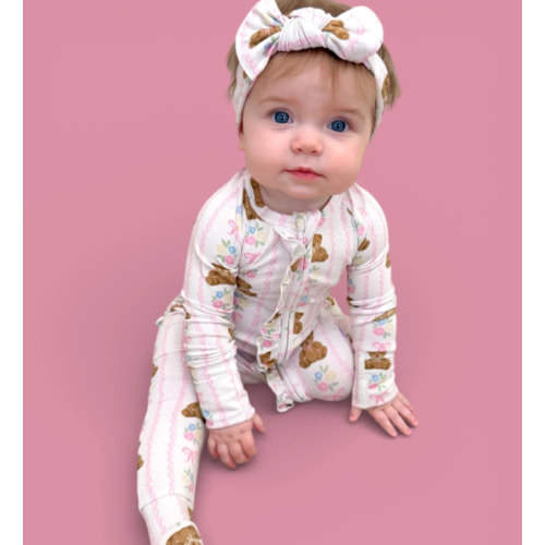 BEAR-Y BLOSSOMS DREAM RUFFLE ROMPER