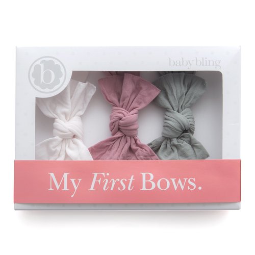 Bow Set - Mauve, Grey, & Ballet Pink, Favorites Collection