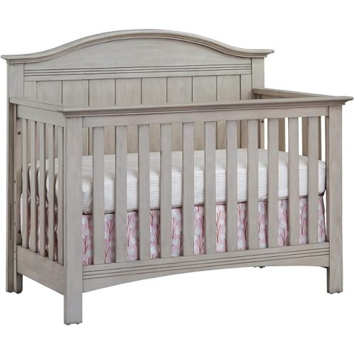 Soho Baby Chandler Premium 4-in-1 Convertible Crib, Stone Wash, GreenGuard Gold Certified