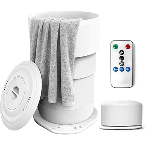 Towel Warmer Bucket for Bathroom – 23L Large Capacity Hot Towel Heater with Timer & Auto Shut Off, Fits 40x70 Inch Towels, Bathrobes & Blankets, Quick Heating Spa Towel Warmer for Home
