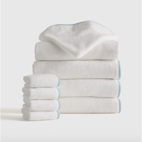 Organic Turkish Cotton Kids Bath Bundle 8-Pack in Soft Pink