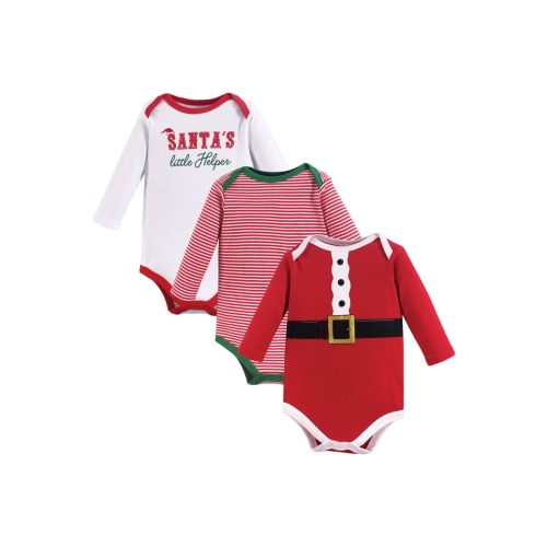 Triple Pack Long-Sleeve Infant Bodysuits