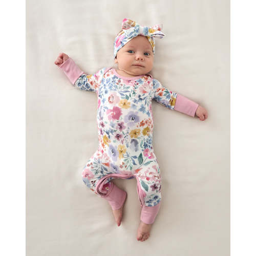 Tiny Blooms Crescent Zippy – Little Sleepies