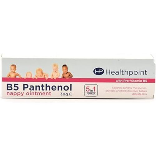 Healthpoint B5 Panthenol Nappy Ointment with Pro-Vitamin B5, 5-in-1 Formula, Soothes and Protects, Suitable for Daily Use, 30g
