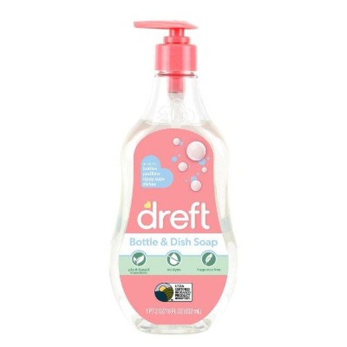 Dreft Bottle & Dish Soap Cleaner - 18 fl oz