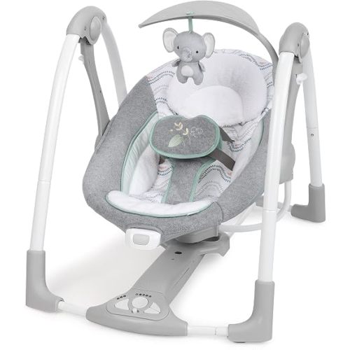 Ingenuity ConvertMe Baby Swing & Infant Seat, Newborn to 9 Months, Swell