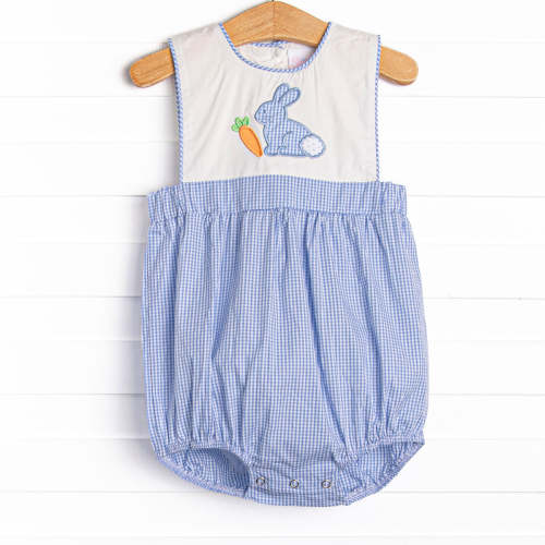 Hare and Square Applique Bubble, Blue – Stitchy Fish