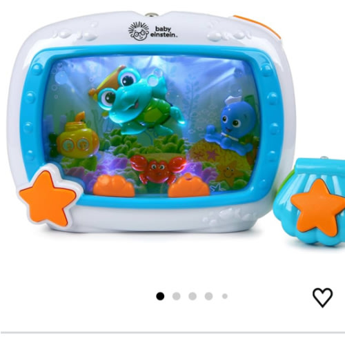 Baby Einstein Sea Dreams Soother Musical Crib Toy and Sound Machine, Newborn and up